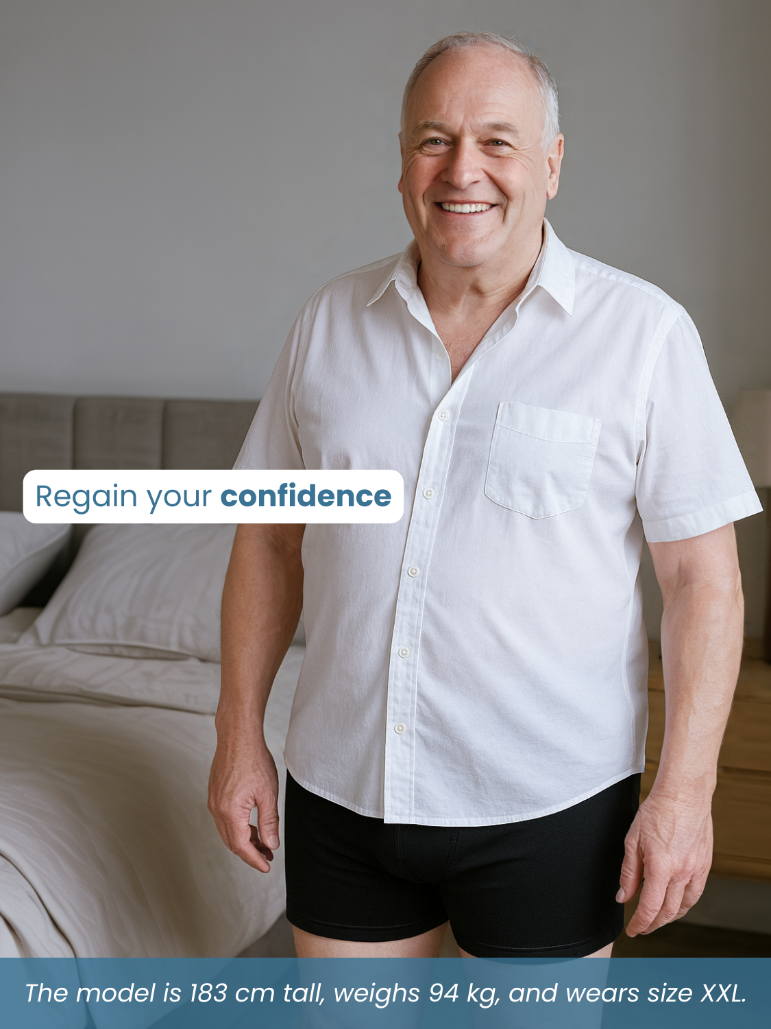 Ben’s Signature Leak-Proof Boxers (Graphite Grey)