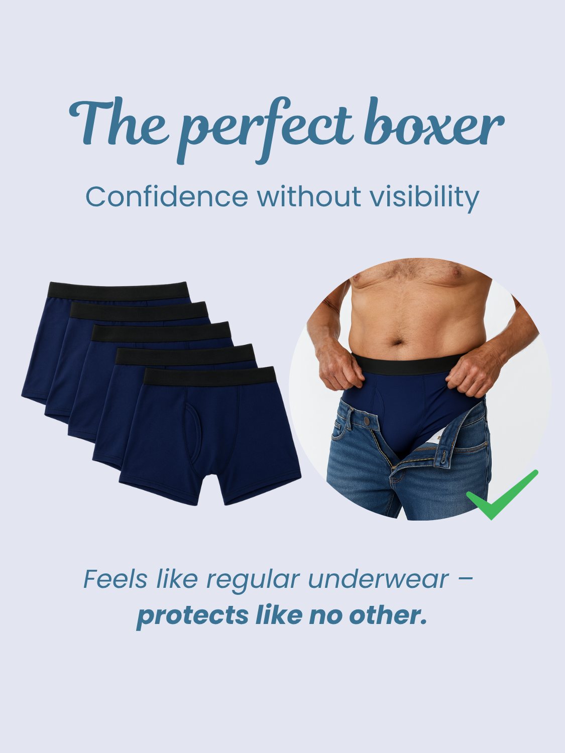 Ben’s Signature Leak-Proof Boxers (Graphite Grey)