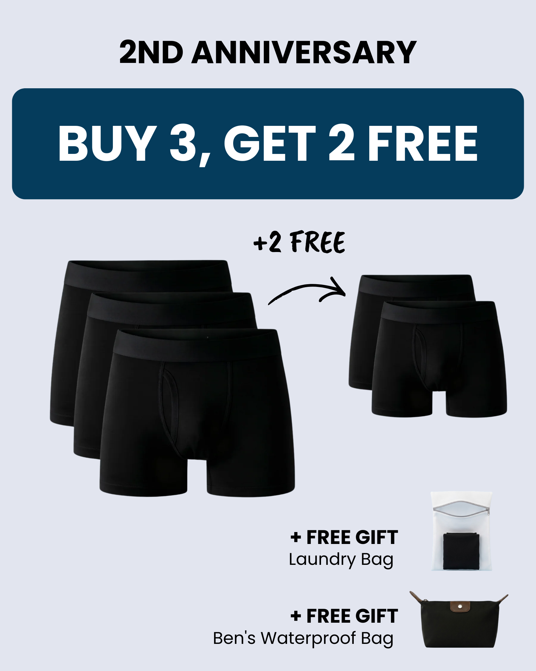 Ben’s Pro Leak-Proof Boxers